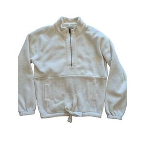 SPLENDID Revolve Boulder Half Zip in Cloud Sweater Pullover Quarter Zip Sz M